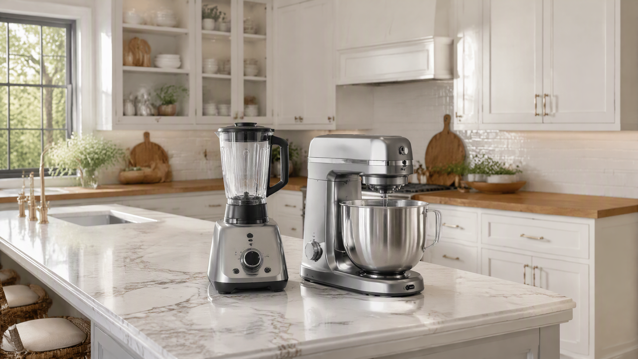 Modern kitchen with premium appliances